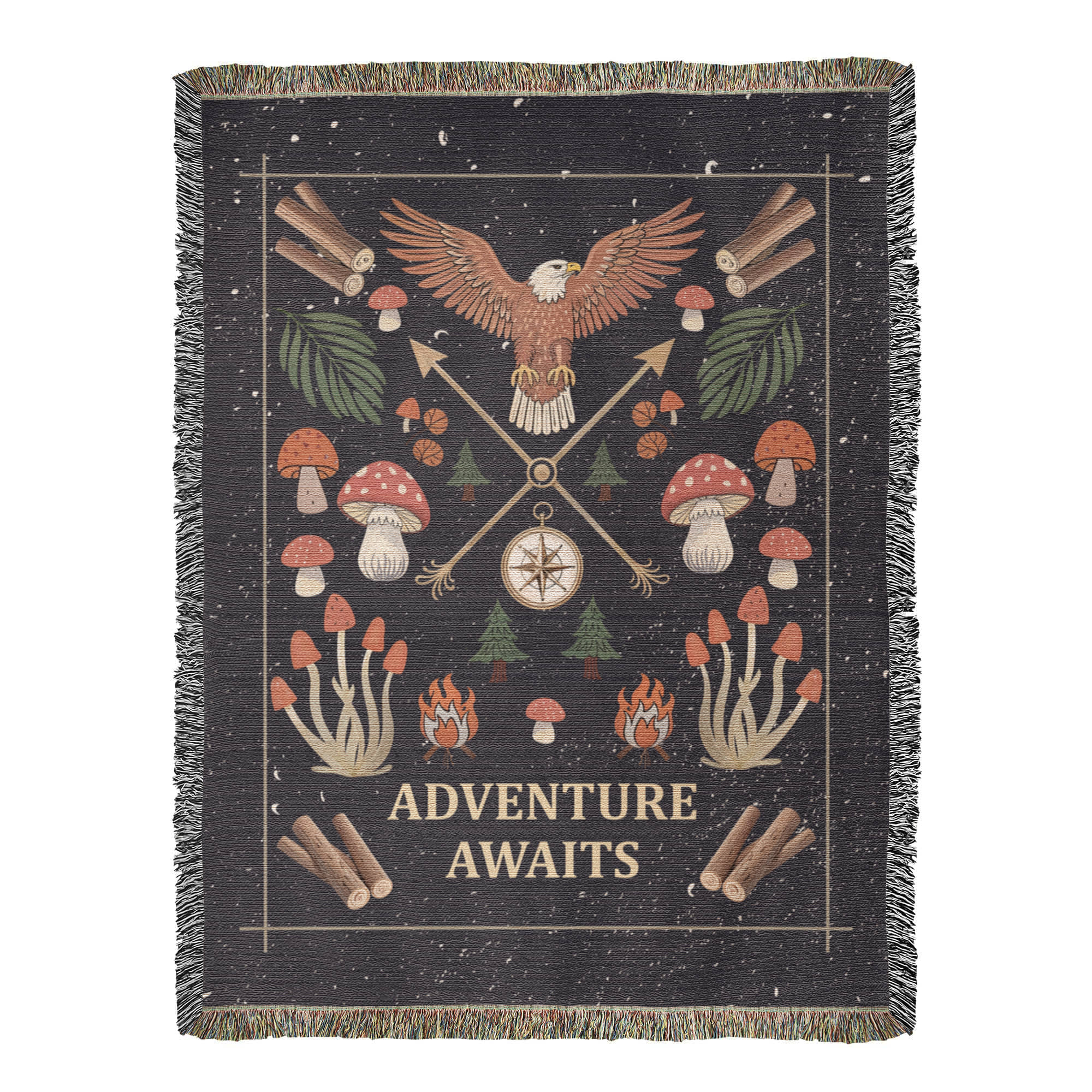 Adventure Awaits - Woven Blanket